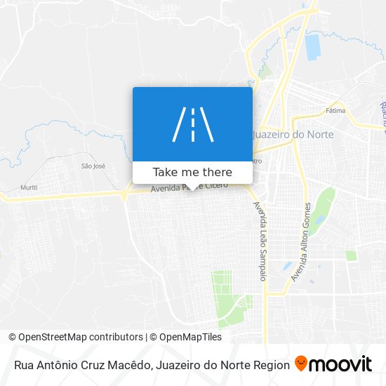 Rua Antônio Cruz Macêdo map