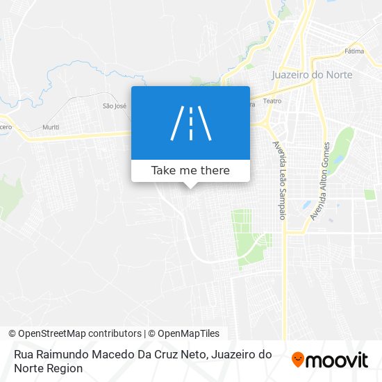 Mapa Rua Raimundo Macedo Da Cruz Neto