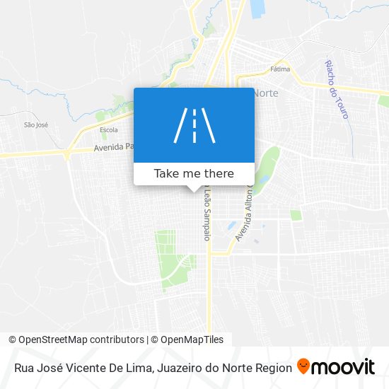 Mapa Rua José Vicente De Lima