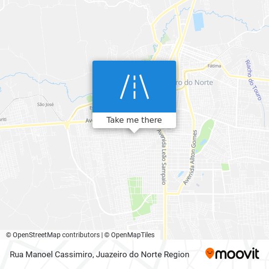 Mapa Rua Manoel Cassimiro