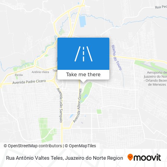 Mapa Rua Antônio Valtes Teles