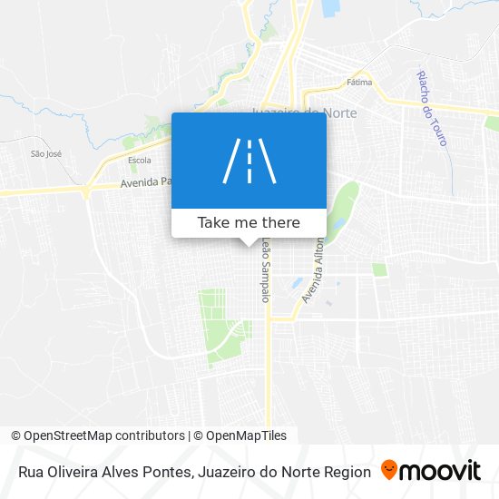 Rua Oliveira Alves Pontes map