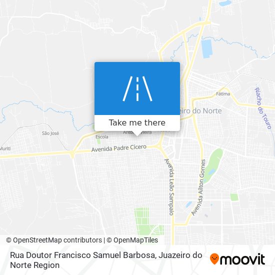 Mapa Rua Doutor Francisco Samuel Barbosa