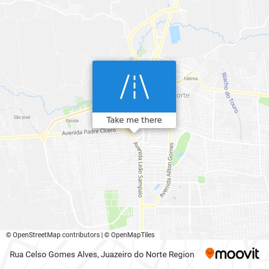 Mapa Rua Celso Gomes Alves