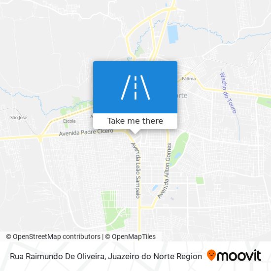Mapa Rua Raimundo De Oliveira