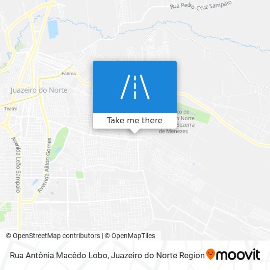 Mapa Rua Antônia Macêdo Lobo