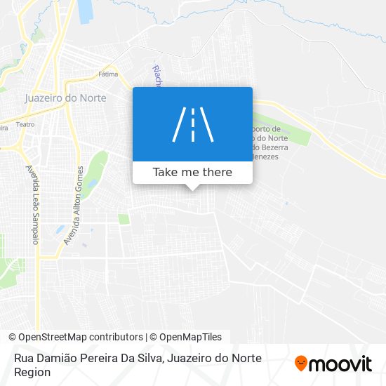 Mapa Rua Damião Pereira Da Silva