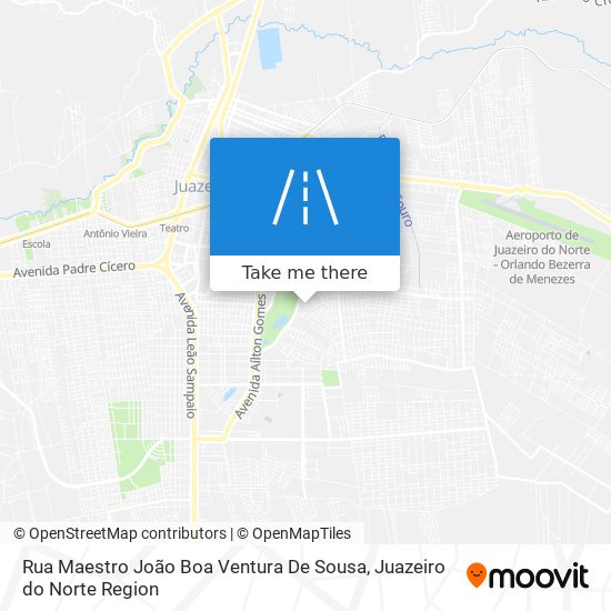 Mapa Rua Maestro João Boa Ventura De Sousa