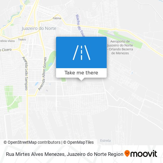 Mapa Rua Mirtes Alves Menezes