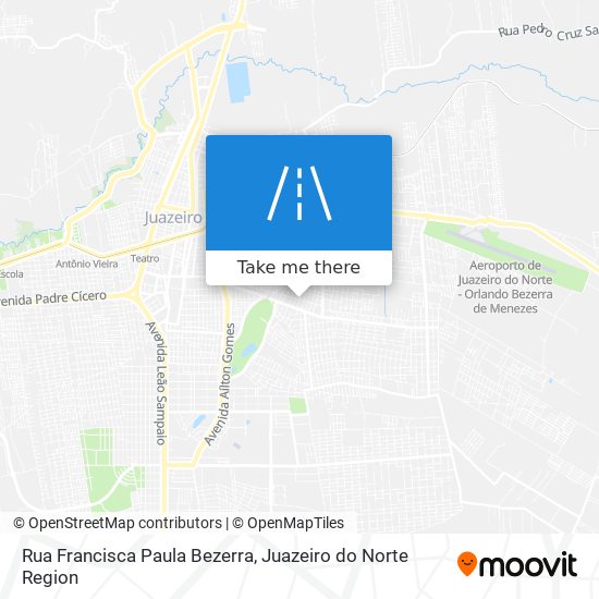 Mapa Rua Francisca Paula Bezerra
