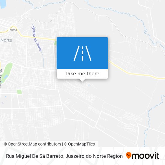 Mapa Rua Miguel De Sá Barreto