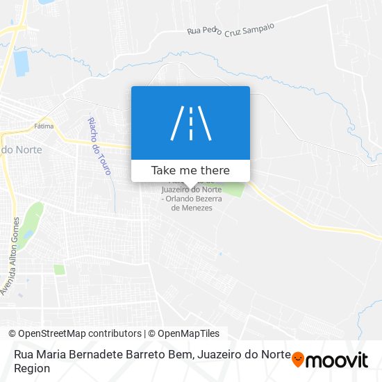Mapa Rua Maria Bernadete Barreto Bem