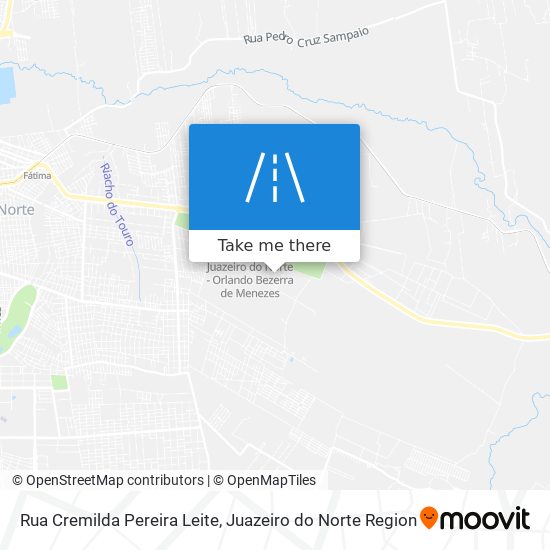 Mapa Rua Cremilda Pereira Leite