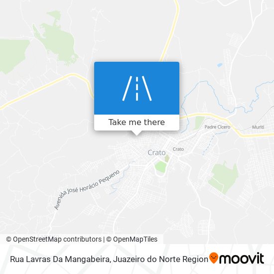 Mapa Rua Lavras Da Mangabeira