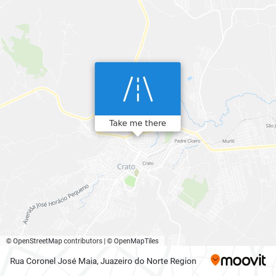Mapa Rua Coronel José Maia