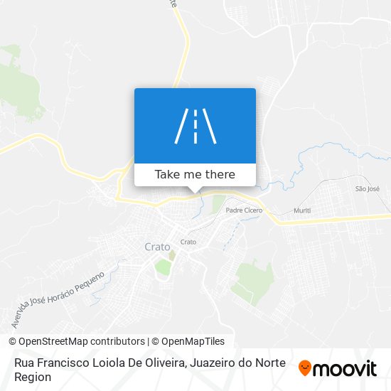Rua Francisco Loiola De Oliveira map