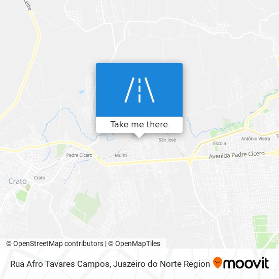 Mapa Rua Afro Tavares Campos