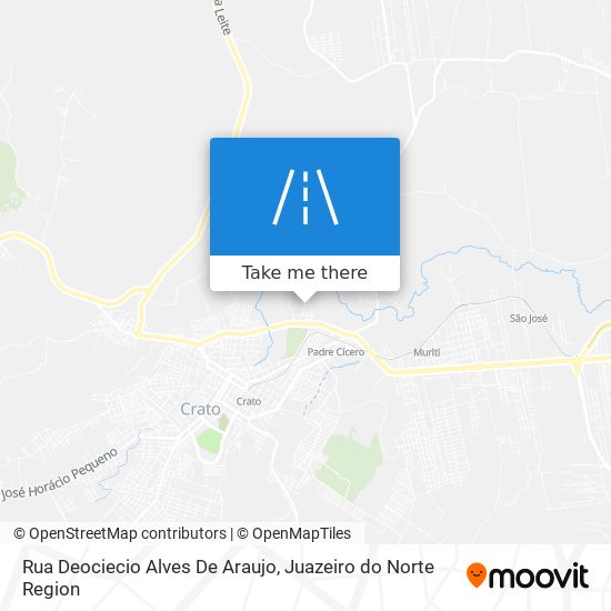 Mapa Rua Deociecio Alves De Araujo