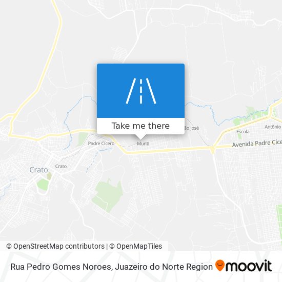 Mapa Rua Pedro Gomes Noroes