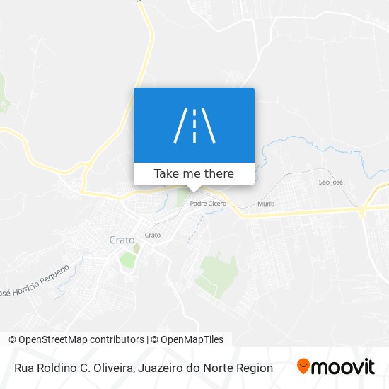 Mapa Rua Roldino C. Oliveira
