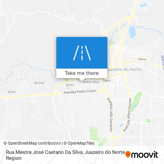 Mapa Rua Mestre José Caetano Da Silva