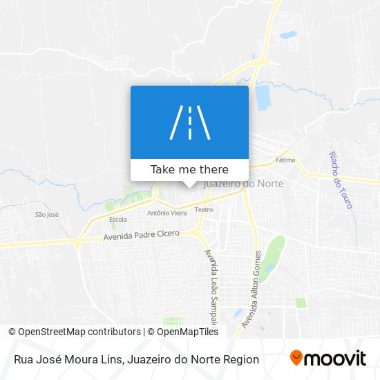 Rua José Moura Lins map