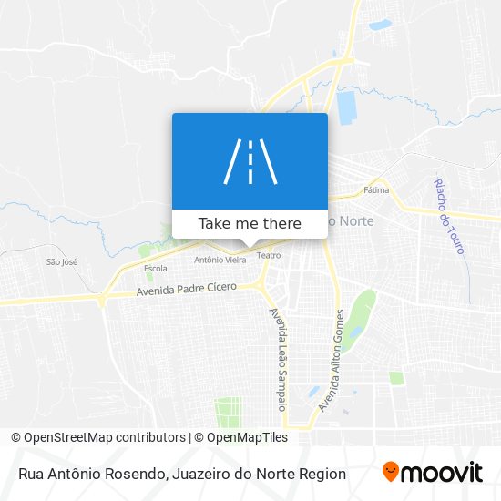 Mapa Rua Antônio Rosendo