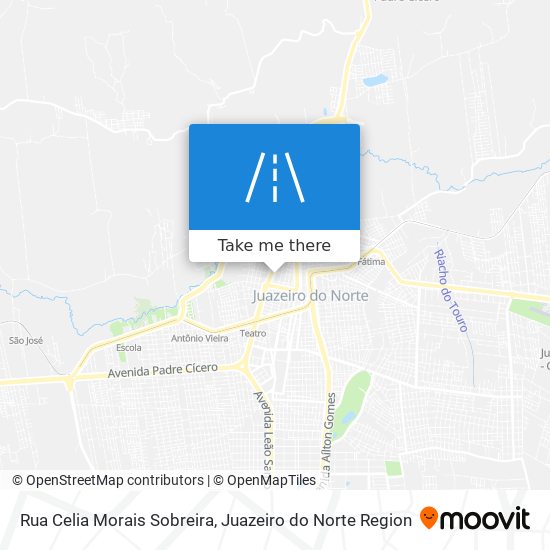 Mapa Rua Celia Morais Sobreira