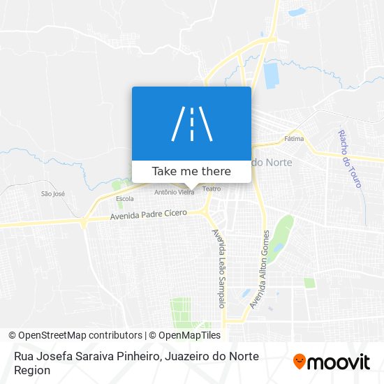 Mapa Rua Josefa Saraiva Pinheiro