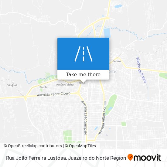 Rua João Ferreira Lustosa map