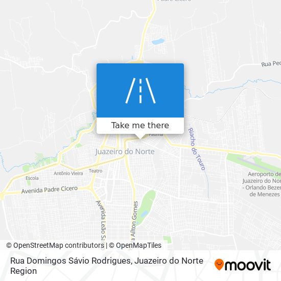 Mapa Rua Domingos Sávio Rodrigues