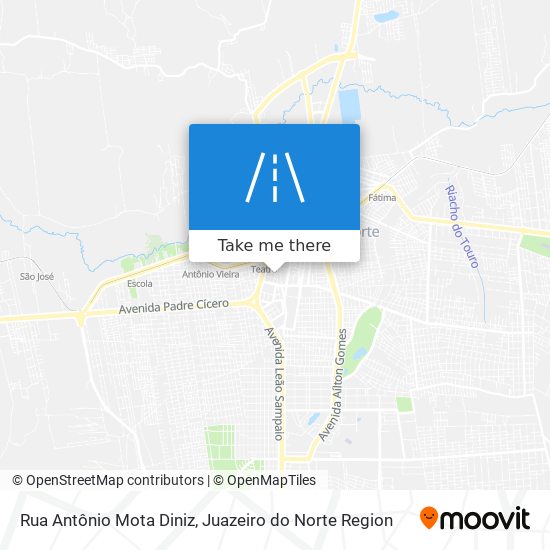 Rua Antônio Mota Diniz map