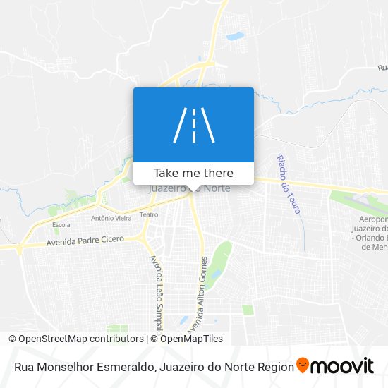Mapa Rua Monselhor Esmeraldo