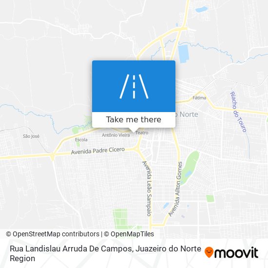Mapa Rua Landislau Arruda De Campos
