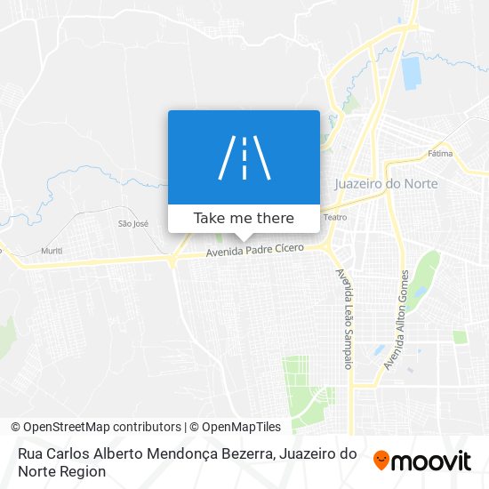 Rua Carlos Alberto Mendonça Bezerra map