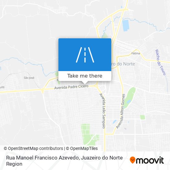 Mapa Rua Manoel Francisco Azevedo