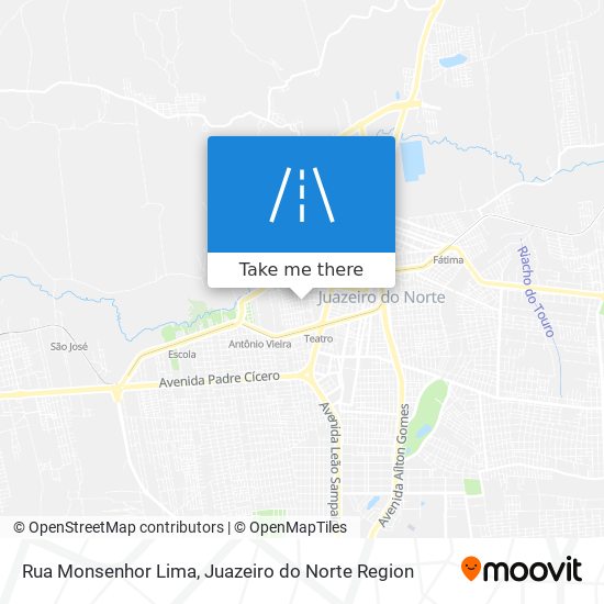 Rua Monsenhor Lima map