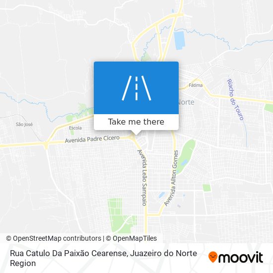 Mapa Rua Catulo Da Paixão Cearense