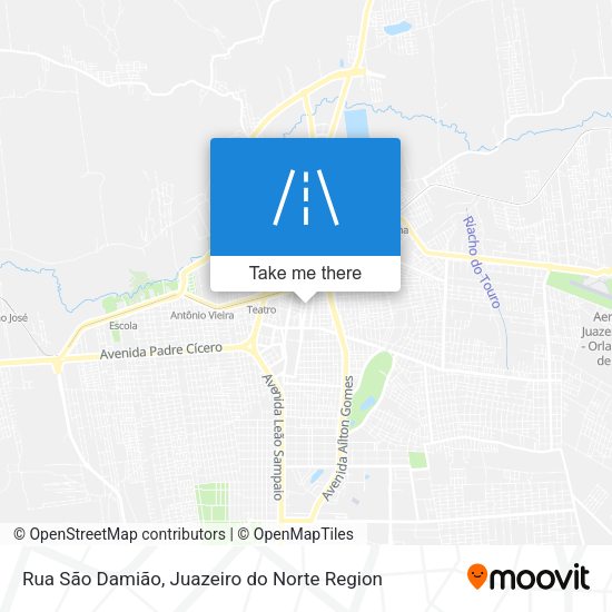 Rua São Damião map