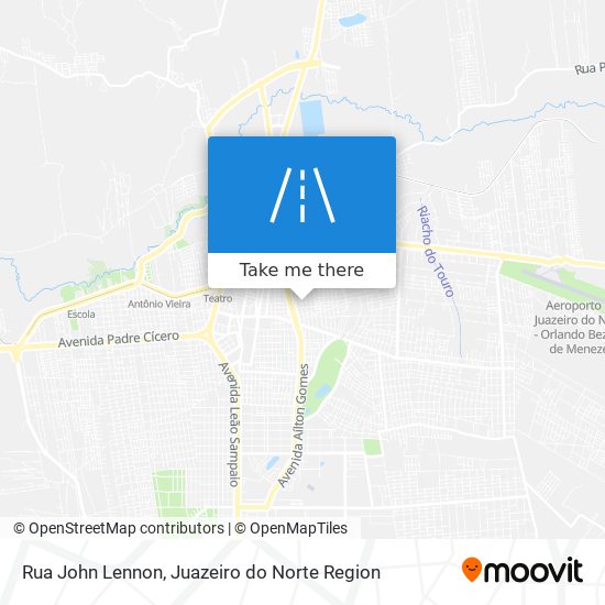 Mapa Rua John Lennon
