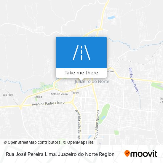 Mapa Rua José Pereira Lima