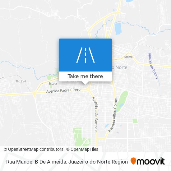 Mapa Rua Manoel B De Almeida