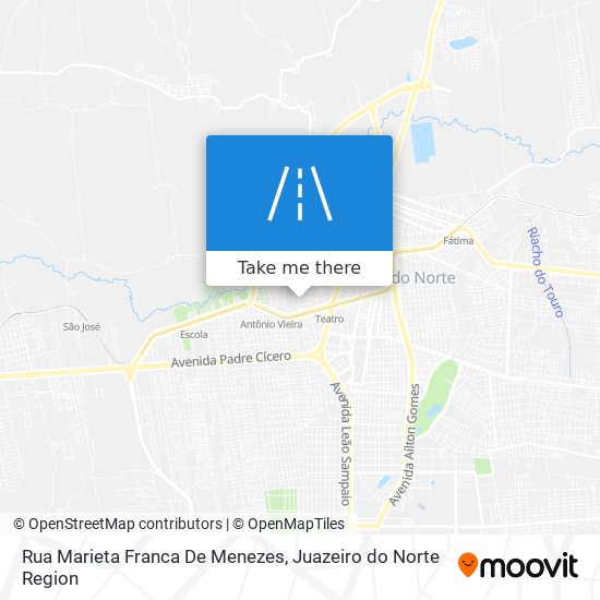 Mapa Rua Marieta Franca De Menezes