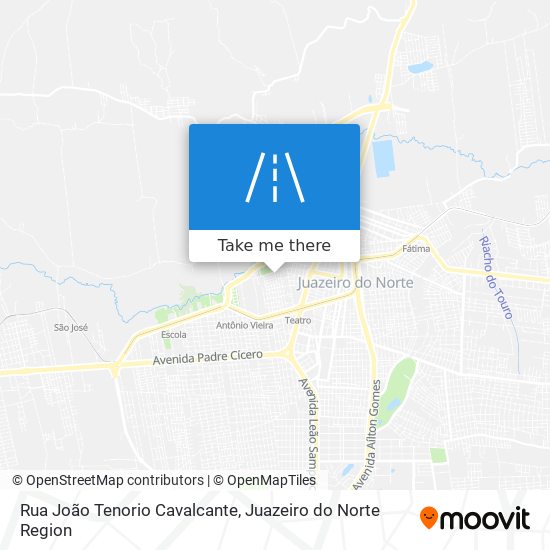 Mapa Rua João Tenorio Cavalcante