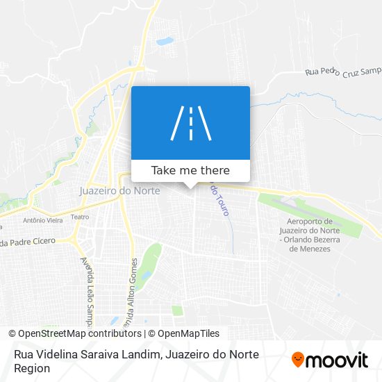 Mapa Rua Videlina Saraiva Landim