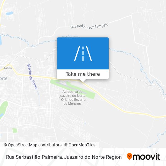 Mapa Rua Serbastião Palmeira