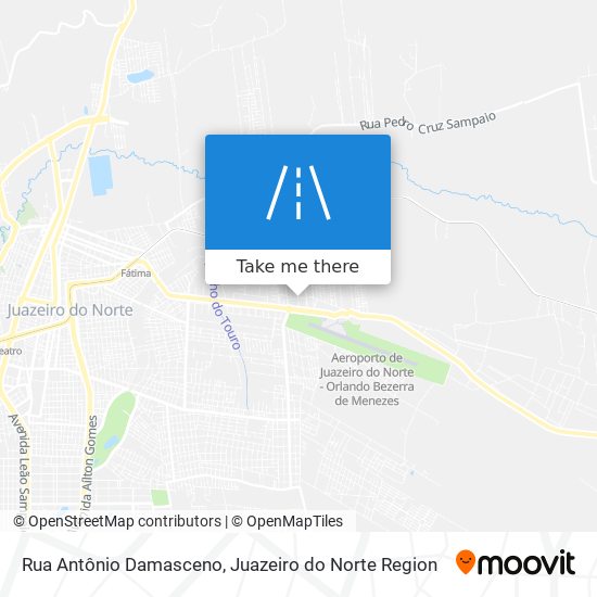 Mapa Rua Antônio Damasceno