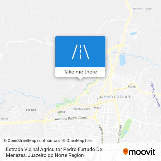 Mapa Estrada Vicinal Agricultor Pedro Furtado De Menezes