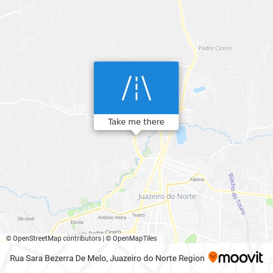 Mapa Rua Sara Bezerra De Melo
