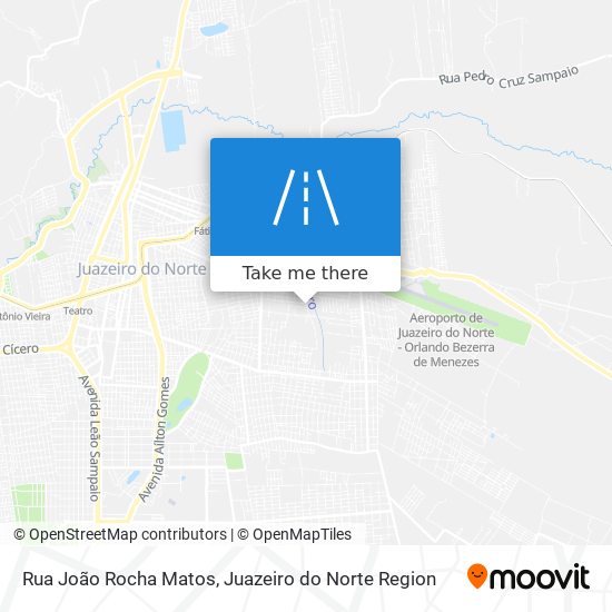 Mapa Rua João Rocha Matos